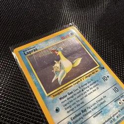 Pokemon Lapras 10/62 Fossil Holo Rare 1999 Ken Sugimori 80 HP Unlimited Basic - Image 2
