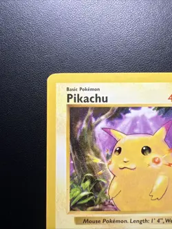 1999 Pokemon Shadowless Pikachu Red Cheeks #58/102 LP - Image 2