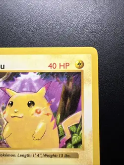 1999 Pokemon Shadowless Pikachu Red Cheeks #58/102 LP - Image 3