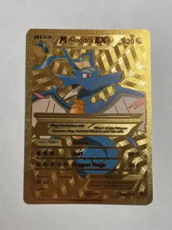 Gold Foil Card Collection Pokemon Fan Art Card M Kingdra EX NM - Image 1