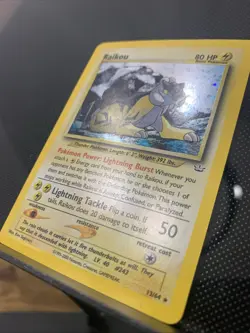 Pokemon TCG Raikou Neo Revelation Holo Rare Card 13/64 Ken Sugimori Vintage NM - Image 4