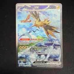 Pokemon Zapdos EX Scarlet & Violet 151 Special Illustration Rare NM 202/165 - Image 1