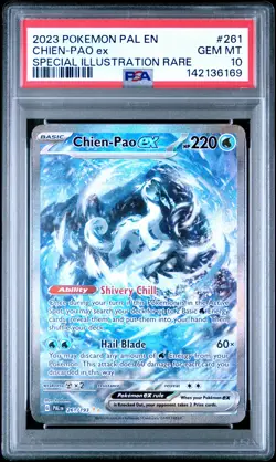 2023 POKEMON PAL EN-PALDEA EVOLVED SPECIAL ILLUSTRATION RARE CHIEN-PAO EX PSA 10 - Image 1