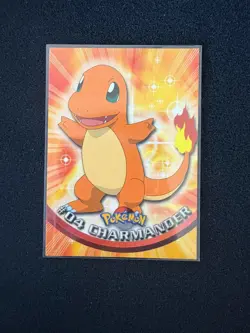 1999 Topps Pokemon Series 1 - Charmander #04 Blue Logo Non Holo - Image 1