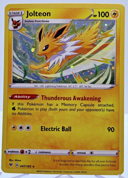 Pokemon Jolteon Cosmos Holo Promo - Vivid Voltage - 047/185 - NEAR MINT - Image 1