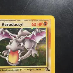 Pokemon Vintage Holo Aerodactyl 1/62 Fossil Wizards Of The Coast 1999 - Image 3