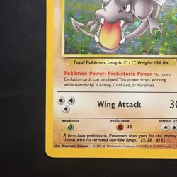 Pokemon Vintage Holo Aerodactyl 1/62 Fossil Wizards Of The Coast 1999 - Image 5