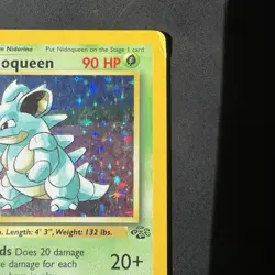 Pokemon Vintage Holo Nidoqueen 7/64 Jungle WotC 1999 - Image 3