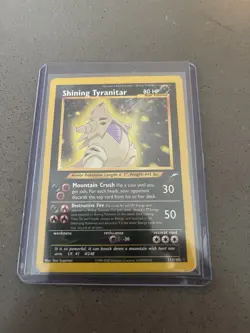 Pokemon Shining Tyranitar Secret Rare Holo Neo Destiny 113/105 2000 - Image 1