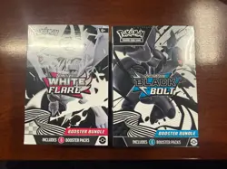 SEALED Pokemon TCG White Flare And Black Bolt Booster Bundle - Image 1