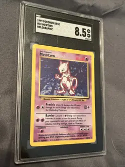 SGC 8.5 Pokemon 1999 Mewtwo Base Set #10/102 Holo - Image 2