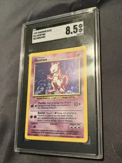 SGC 8.5 Pokemon 1999 Mewtwo Base Set #10/102 Holo - Image 3