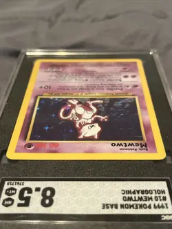 SGC 8.5 Pokemon 1999 Mewtwo Base Set #10/102 Holo - Image 5