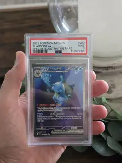 Pokemon 2023 Blastoise ex 200/165 Full Art SIR Scarlet & Violet 151 PSA 9 - Image 1