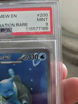 Pokemon 2023 Blastoise ex 200/165 Full Art SIR Scarlet & Violet 151 PSA 9 - Image 3
