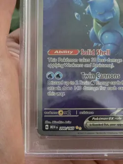 Pokemon 2023 Blastoise ex 200/165 Full Art SIR Scarlet & Violet 151 PSA 9 - Image 5