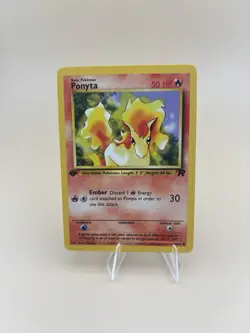 Ponyta 64/82 1st Edition Team Rocket Pokemon TCG - Image 1