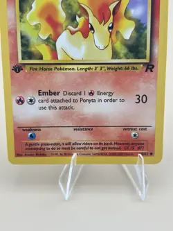 Ponyta 64/82 1st Edition Team Rocket Pokemon TCG - Image 4