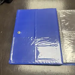 Vintage 1999 Pokemon Charmander Blue 4 Pocket 30 Page Trading Binder NO STRAP - Image 2