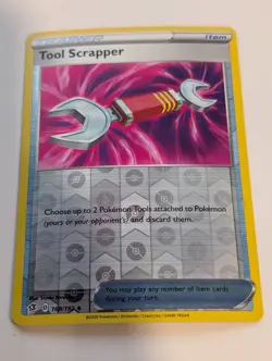 Tool Scrapper 168/192 - Rebel Clash Pokemon Reverse Holo Foil Nice! - Image 1