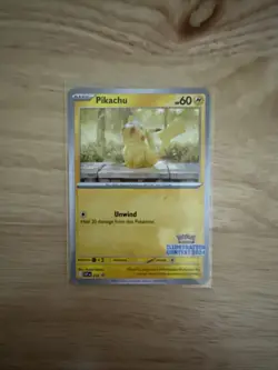 The Pokemon Company Pikachu SVP 214 60HP SV Black Star Promos Illustration Cont… - Image 1