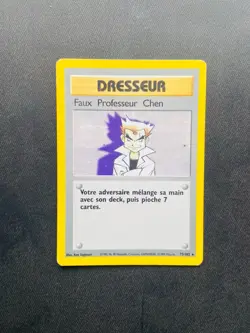 Carte Pokemon Faux Professeur Chen 73/102 RARE Ed2 Set De Base Edition 2 Wizards - Image 1