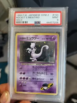 1996 Pokemon Japanese Basic #150 Mewtwo Holo PSA 9 MINT - Image 1
