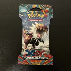 Pokemon TCG: XY Furious Fists Sleeved Booster Pack New Factory Sealed - Image 1