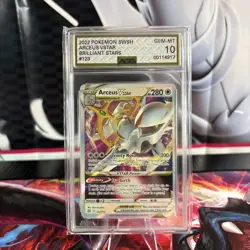 Arceus VSTAR 123 SWSH: Brilliant Stars AGS 10 GEM MINT Pokemon TCG - Image 1