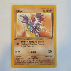 Pokemon Gligar 1st Edition Neo Genesis 59/111 60 HP Common 2000 - Image 1