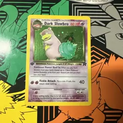 Pokemon TCG 1st Edition Dark Slowbro 12/82 Team Rocket Holo - Image 1