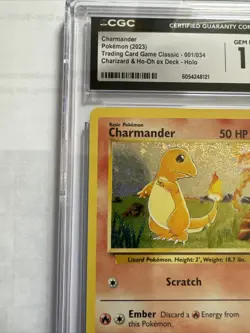 Pokemon 2023 Charmander Charizard& Ho-oh Ex Deck Holo 001 Graded 10 Ships In Box - Image 5