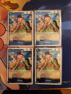 One Piece TCG Otama OP13-043 R x4 Carrying On His Will Foil Playset - Image 1