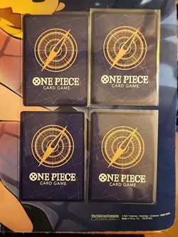 One Piece TCG Otama OP13-043 R x4 Carrying On His Will Foil Playset - Image 2