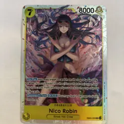 Nico Robin EB03-055 SR Foil English One Piece TCG Card Near Mint - Image 1