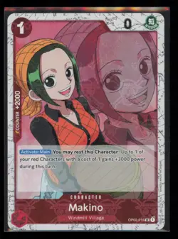 Makino (Jolly Roger Foil) OP02-015 One Piece Premium Booster -The Best- NM - Image 1