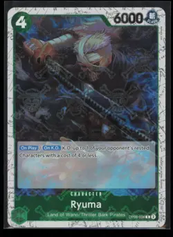 Ryuma (Jolly Roger Foil) OP06-036 One Piece Premium Booster -The Best- Rare NM - Image 1