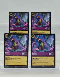 Disney Lorcana Kuzco - Wanted Llama 45/204 Floodborn Common 4 Cards Set - Image 1
