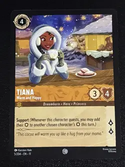 Disney Lorcana Winterspell Tiana - Warm and Happy 5/204 NM - Image 1