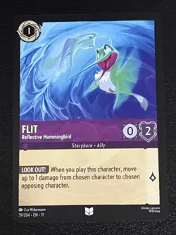 Disney Lorcana Winterspell Flit - Reflective Hummingbird 39/204 NM - Image 1