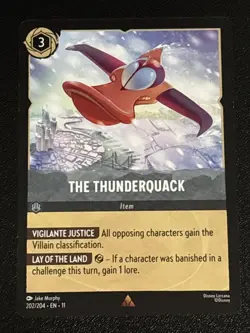 Disney Lorcana Winterspell The Thunderquack 202/204 NM Rare - Image 1