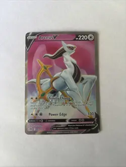 Arceus V 165/172 Brilliant Stars Full Art Holo Rare Card NM Pokemon TCG - Image 1