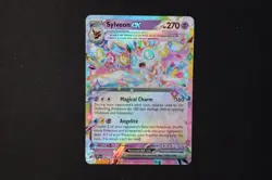 Sylveon ex 086/191 Holo Shiny Pokemon Card Surging Sparks 2025 NEAR MINT - Image 1