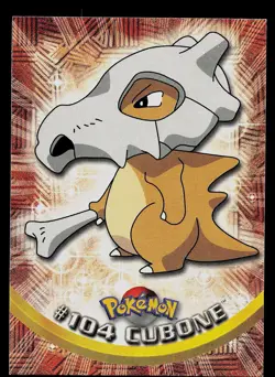 Pokemon Card - Cubone Topps TV Animation Edition 104 Blue Logo - Image 1