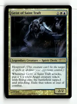 MTG Foil Geist of Saint Traft - WCQM Promo Cards Moderately Played English - Image 1