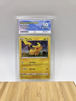Pikachu SWSH039 Pokemon Card Black Star Promo Graded Ace 10 - Image 1