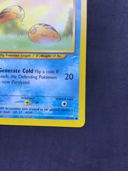 Pokemon Cards: 1st Edition Neo Destiny Common: Swinub 84/105 - Image 4