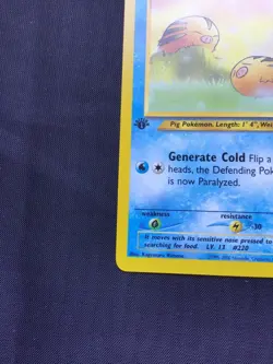 Pokemon Cards: 1st Edition Neo Destiny Common: Swinub 84/105 - Image 5