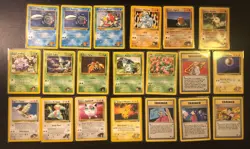 20 Card LP Vintage Pokemon Gym Heroes/Challenge Lot -English – Commons/Uncommons - Image 1