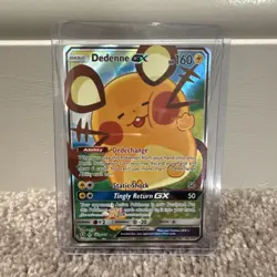 Pokemon Dedenne GX 195A/214 Alternate Art Holo Promo Basic Card - Image 1